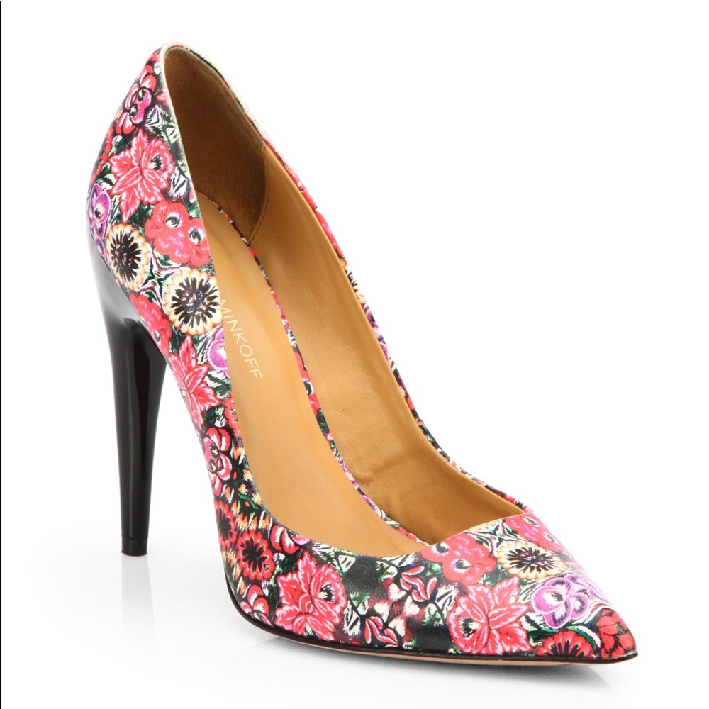 Rebecca Minkoff Floral Print Leather Pump
